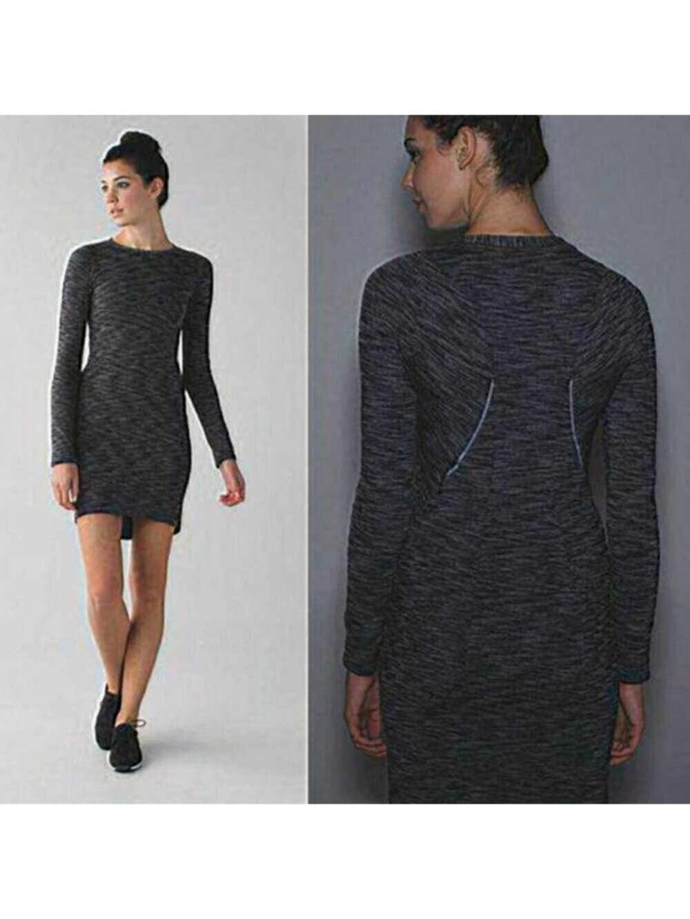 Lululemon &go Where-To Dress Heathered Black Women Size 8